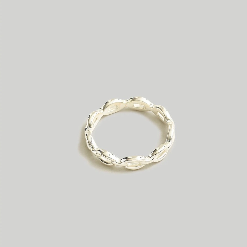 Madewell delicate collection Demi-fine watch chain ring in 14 k gold
